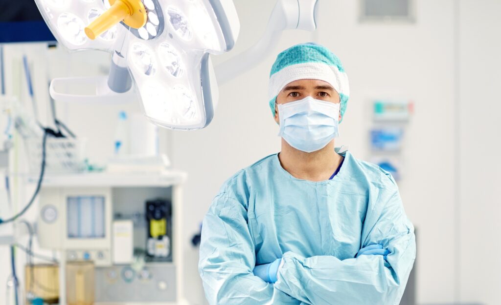 surgeon in operating room at hospital